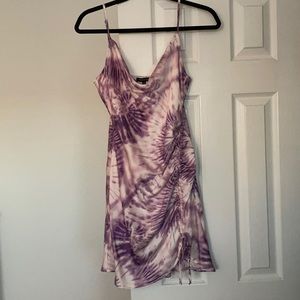 Kendall & Kylie purple midi dress.